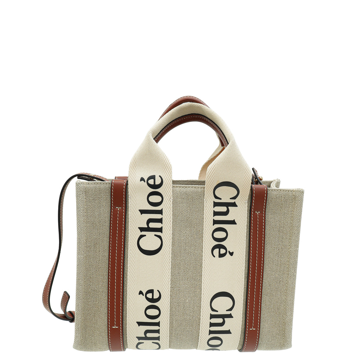 Chloe Bicolor Small Woody Tote Bag