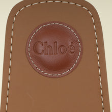 Chloe Beige Linen Woody Square-Toe Flat Sandals 38