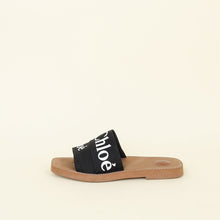 Chloe Black Woody Logo-print Sandals 39