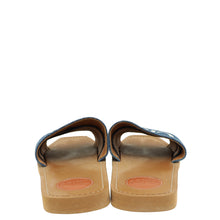 Chloe Blue Woody Logo Denim Slide Sandal 39