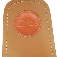 Chloe Blue Woody Logo Denim Slide Sandal 39