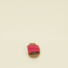 Chloe Fuchsia Woody Slide Sandals 38