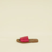 Chloe Fuchsia Woody Slide Sandals 38