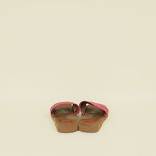 Chloe Fuchsia Woody Slide Sandals 38