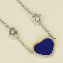 Chopard 18K White Gold Diamond Happy Hearts Necklace