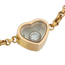 Chopard 18K Rose Gold Diamond Happy Hearts Bracelet