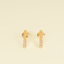 Chopard 18K Rose Gold Ice Cube Diamond Earrings