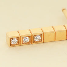 Chopard 18K Rose Gold Ice Cube Diamond Earrings