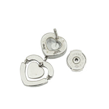Chopard 18K White Gold Happy Diamond Heart Earrings