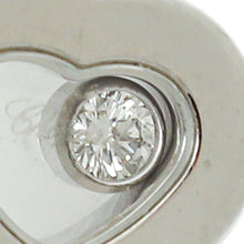 Chopard 18K White Gold Happy Diamond Heart Earrings