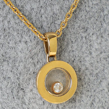 Chopard 18K Yellow Gold Happy Diamond 1 Diamond Pendant Necklace