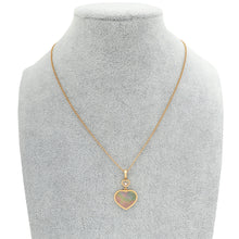 Chopard  18K Ethical Rose Gold Diamond Happy Hearts Necklace