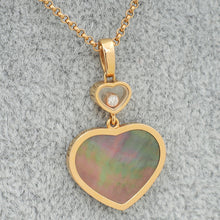 Chopard  18K Ethical Rose Gold Diamond Happy Hearts Necklace