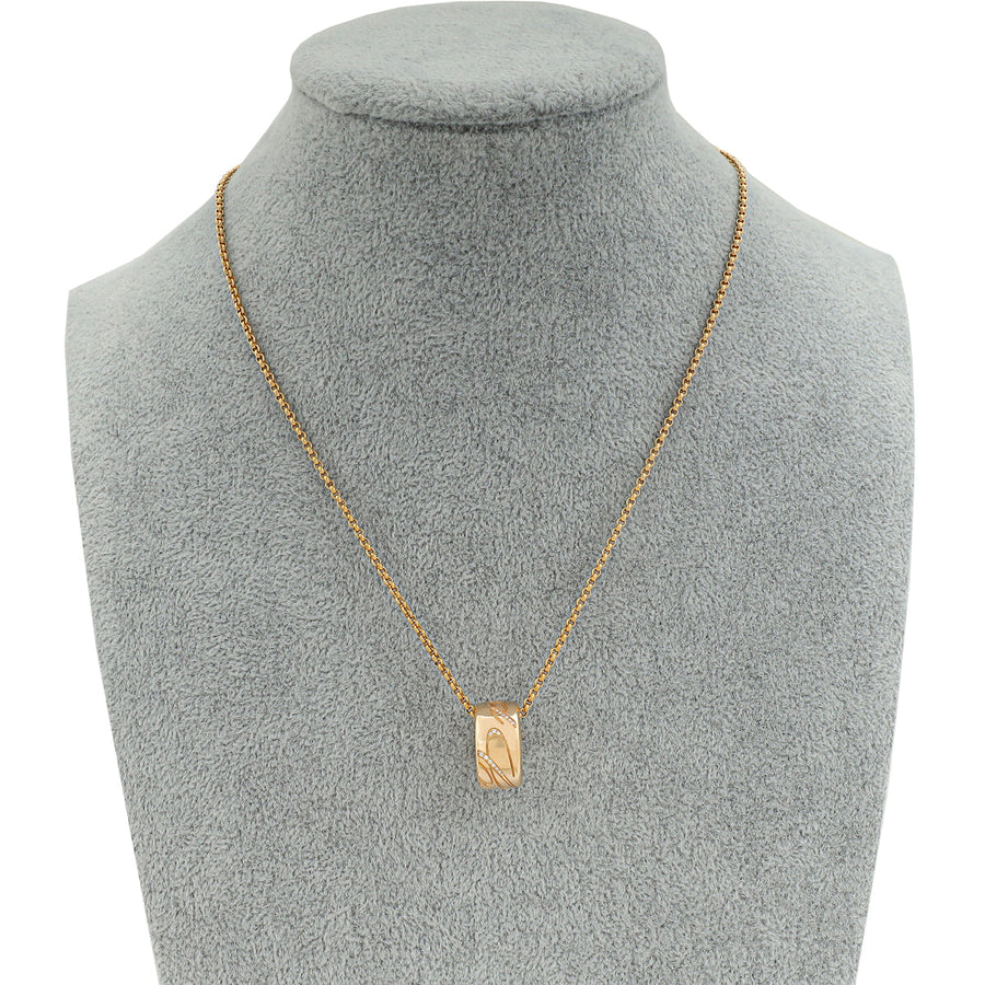 Chopard 18K Pink Gold Diamond "Chopardissimo" Pendant Necklace
