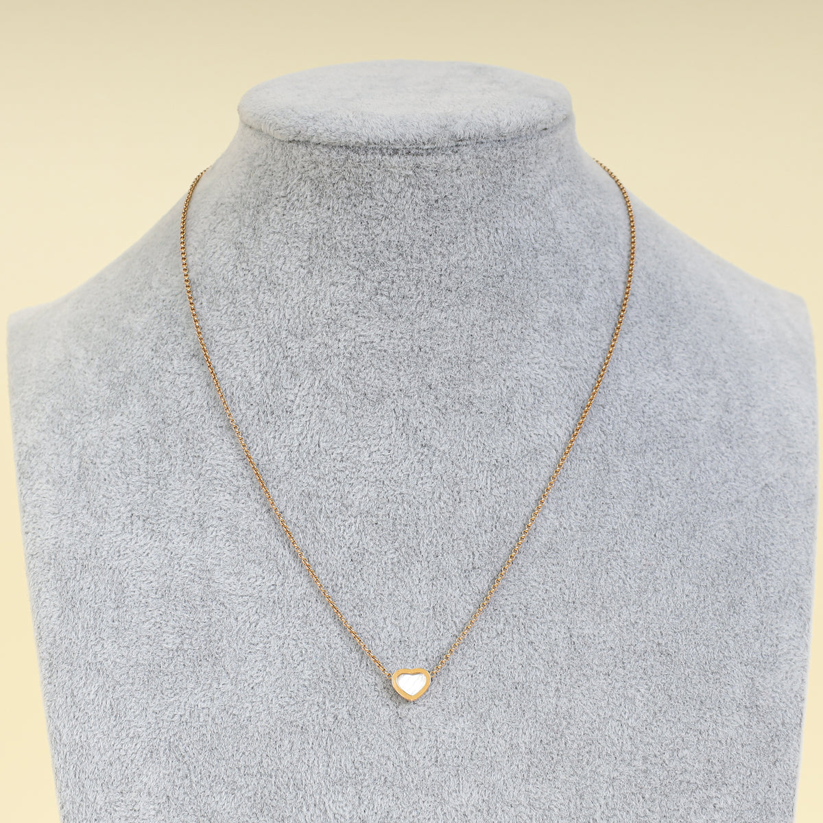 Chopard 18K Rose Gold MOP "My Happy Hearts" Necklace