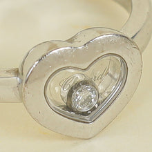 Chopard 18K White Gold Happy Diamond Heart Ring 52