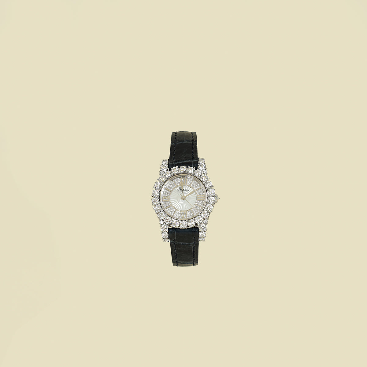 Chopard 18K White Gold Diamond L'Heure Du Diamant 30mm Watch
