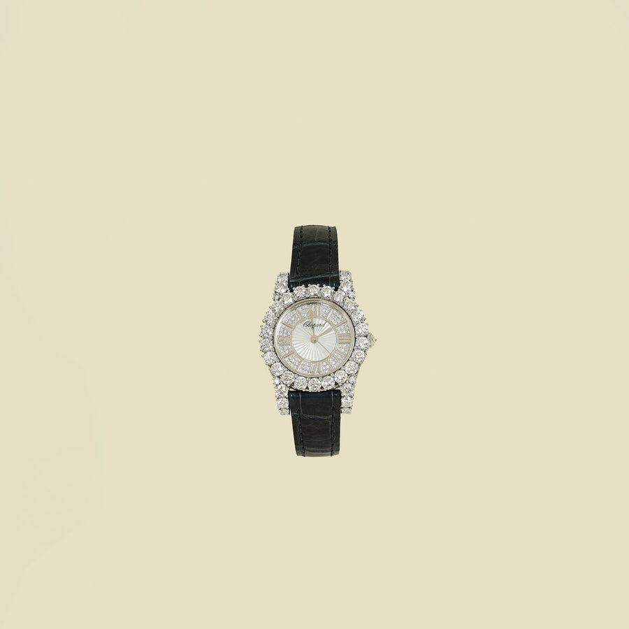 Chopard 18K White Gold Diamond L'Heure Du Diamant 30mm Watch