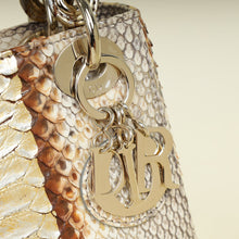 Christian Dior Bicolor Python Mini Lady Dior Bag