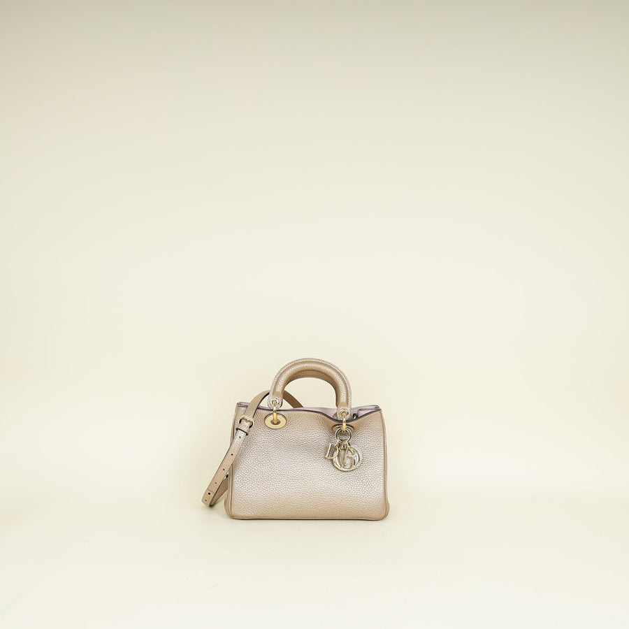 Christian Dior Champaign Diorissimo Mini Tote Bag