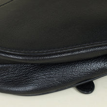 Christian Dior Black Saddle Medium Bag w/ Jacquard Strap