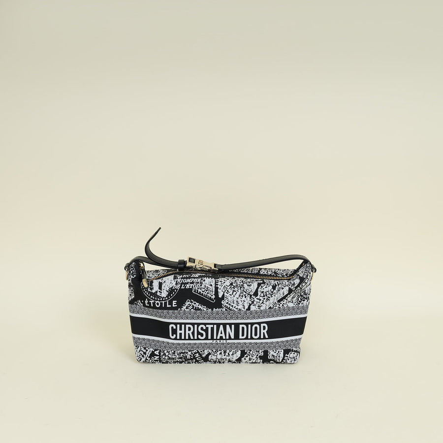Christian Dior Bicolor Plan De Partis Diortravel Nomad Medium Pouch
