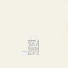 Christian Dior Grey Oblique Mini Vertical Book Tote Bag