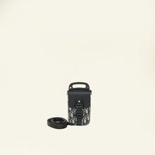 Christian Dior Bicolor Oblique Vertical Saddle Pouch With Strap