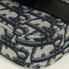 Christian Dior Bicolor Oblique Vertical Saddle Pouch With Strap