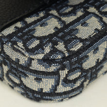 Christian Dior Bicolor Oblique Vertical Saddle Pouch With Strap