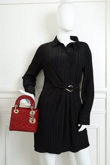 Christian Dior Red Chain Mini Lady Dior Bag