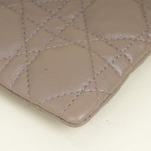 Christian Dior Taupe Cannage Caro Daily Large Pouch