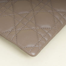 Christian Dior Taupe Cannage Caro Daily Large Pouch
