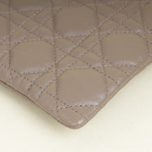 Christian Dior Taupe Cannage Caro Daily Large Pouch