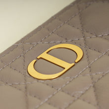 Christian Dior Taupe Cannage Caro Daily Large Pouch