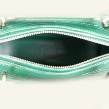 Christian Dior Emerald Green Haute Maroquinerie Lizard Lady Dior Medium Bag