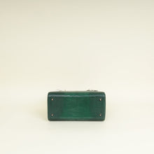 Christian Dior Emerald Green Haute Maroquinerie Lizard Lady Dior Medium Bag