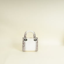 Christian Dior Bicolor Lady Dior Mini Himalayan Crocodile Crystal Chain Bag