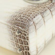 Christian Dior Bicolor Lady Dior Mini Himalayan Crocodile Crystal Chain Bag
