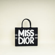 Christian Dior Bicolor Miss Dior Graffiti Embroidery Book Tote Large Bag
