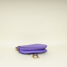 Christian Dior Violet Saddle Medium Bag w/ Strap