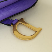 Christian Dior Violet Saddle Medium Bag w/ Strap