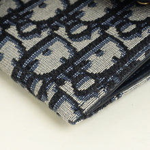 Christian Dior Blue Oblique Saddle Wallet on Chain