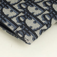 Christian Dior Blue Oblique Saddle Wallet on Chain