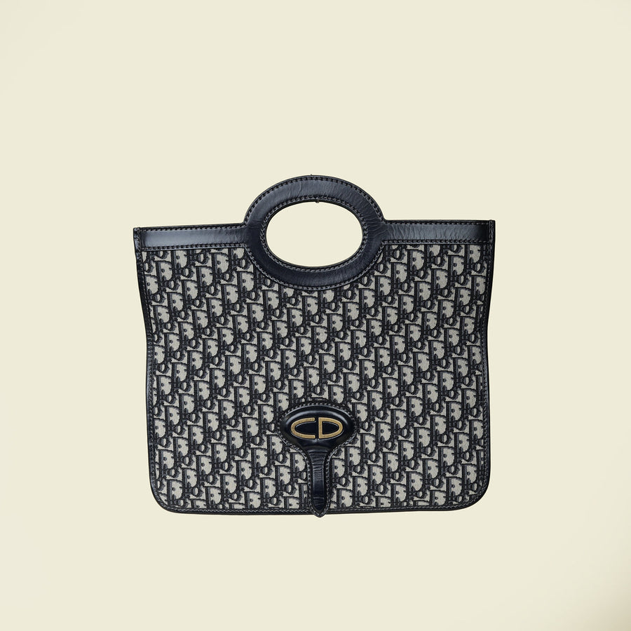 Christian Dior Bicolor CD Fold Over Clutch