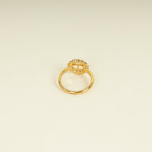 Christian Dior Gold Petit CD Lucky Baroque Ring