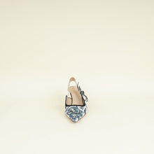 Christian Dior Bicolor TDJ Mexico Embroidered Butterfly J'adior Slingback 38.5