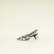 Christian Dior Bicolor TDJ Mexico Embroidered Butterfly J'adior Slingback 38.5