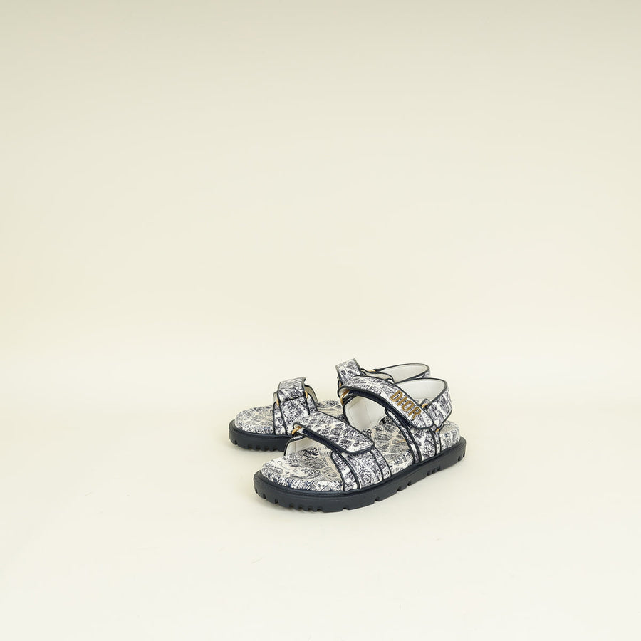Christian Dior Bicolor Plan De Paris Dioract Sandal 36