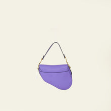 Christian Dior Violet Saddle Medium Bag w/ Strap